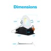 Sunco 6 Pack 3 Inch Recessed LED Lights, Ultra Thin