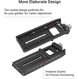 SmallRig Camera Quick Release Plate Adapter for Arca-Swiss for DJI RS 2 / RSC 2 / RS 3 / RS 3 Pro & for Ronin-S (RS2 / RSC2/RS3/RS3 Pro) Gimbal - 3061