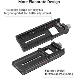 SmallRig Camera Quick Release Plate Adapter for Arca-Swiss for DJI RS 2 / RSC 2 / RS 3 / RS 3 Pro & for Ronin-S (RS2 / RSC2/RS3/RS3 Pro) Gimbal - 3061
