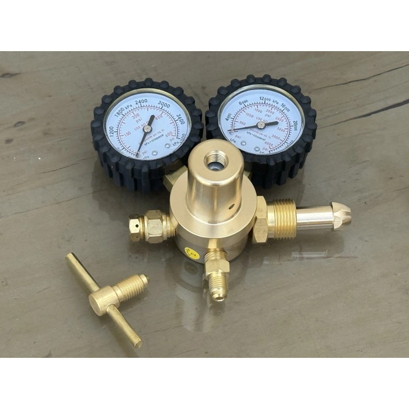 Infinity Nitrogen Dual Gas Regulator 0-600 PSI HVAC Purging Pressure