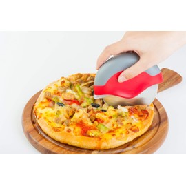 Pizza Cutter, Unique Wheel Design Comes Apart for Easy Cleaning, Super Sharp Stainless Steel Blade with Protective Guard, Best Grip to Cut Your Favorite Pizzas, by Jokari Gourmet