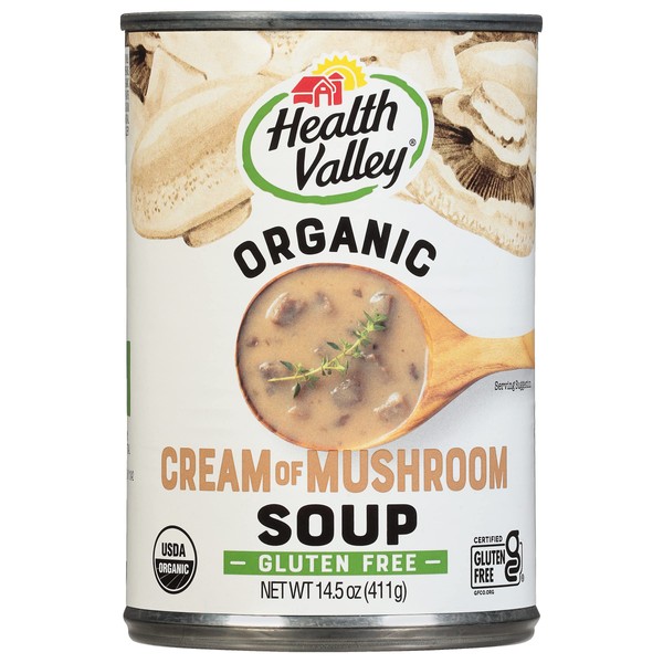 Health Valley Organic Soup, Cream of Mushroom, 14.5 Oz (Pack of 12)