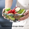 Stainless Steel Fruit Basket Multipurpose Decorative Mirror Polished Large Capacity