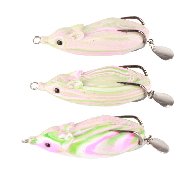 3Pcs Sequin Conversion Soft Artificial Simulation Snakehead Lure Bait Fishing