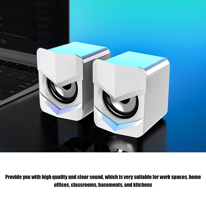 Laptop Speaker white speaker Small Add More Fun USB Wired