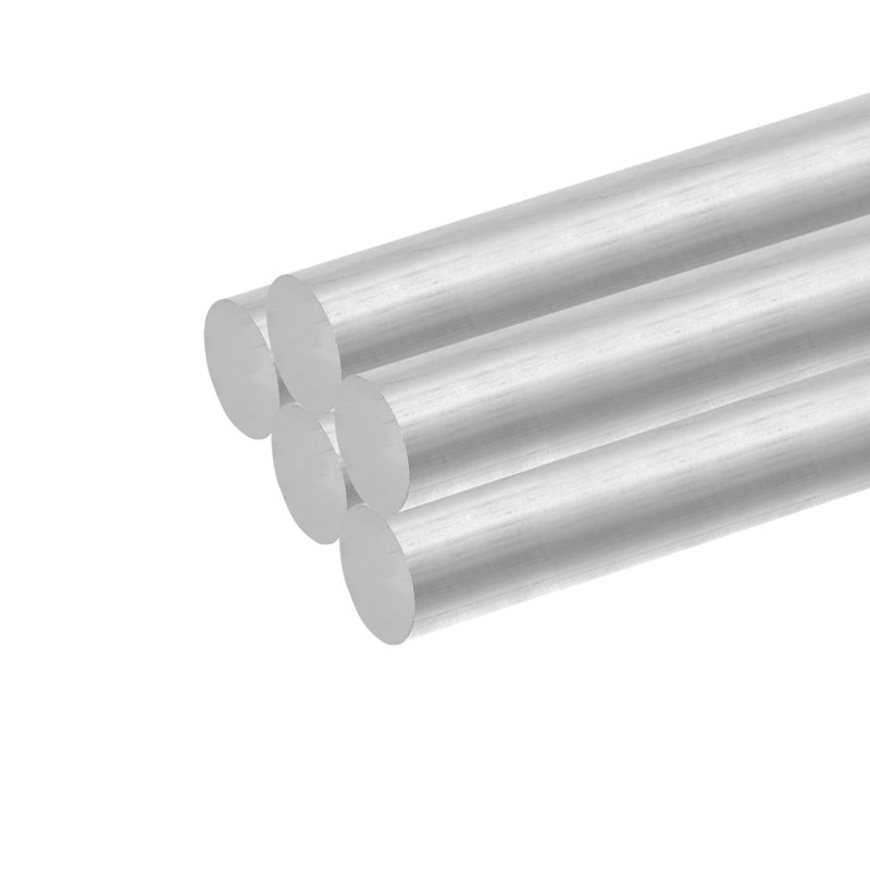 sourcing map Aluminum Solid Round Rod Lathe Bar 15mm x