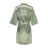 Satin Kimono Robe Women – Silk Bathrobe Bridal, Lounge Robe