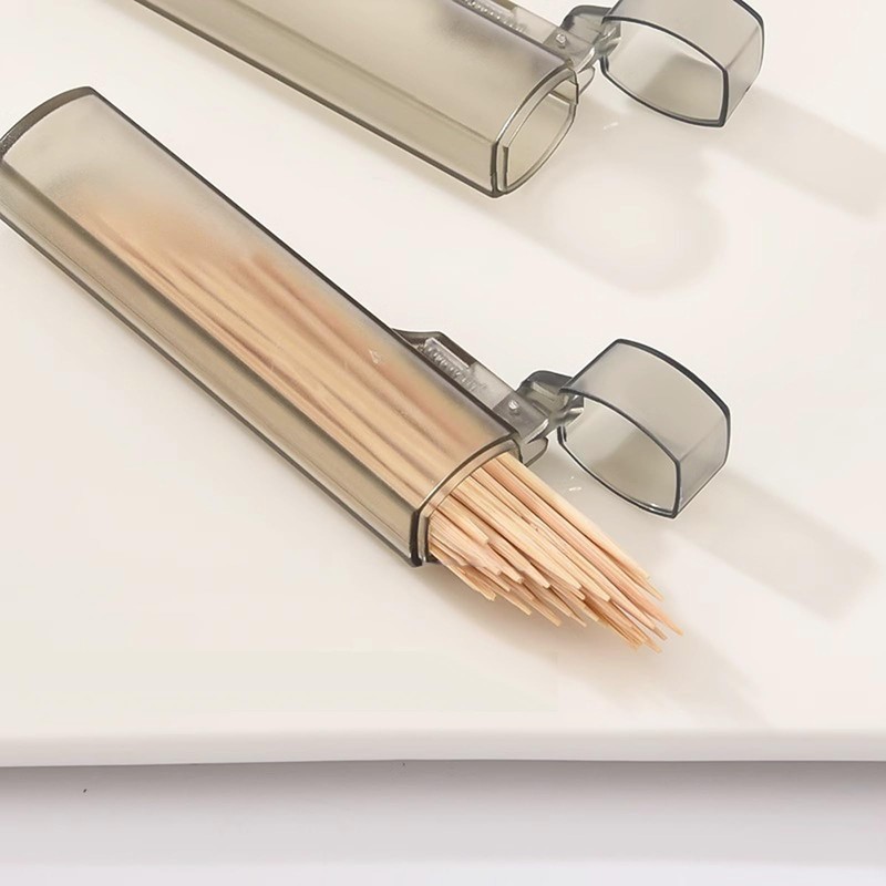 5Pcs Portable Mini Plastic Toothpick Holders Box Pocket Toothpick Case