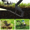 Garden Hoe and 12-Tine Rake 76.8" Stirrup Hoe Heavy Duty