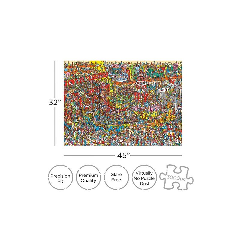 Aquarius Where's Waldo - Rompecabezas de 3000 Piezas