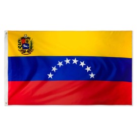 DANF Venezuela Flag 3x5 Ft 8 Stars Thick Polyester, Fade Resistant, Brass Grommets, Canvas Header Bolivarian Republic of Venezuela Flags 3 X 5 Feet