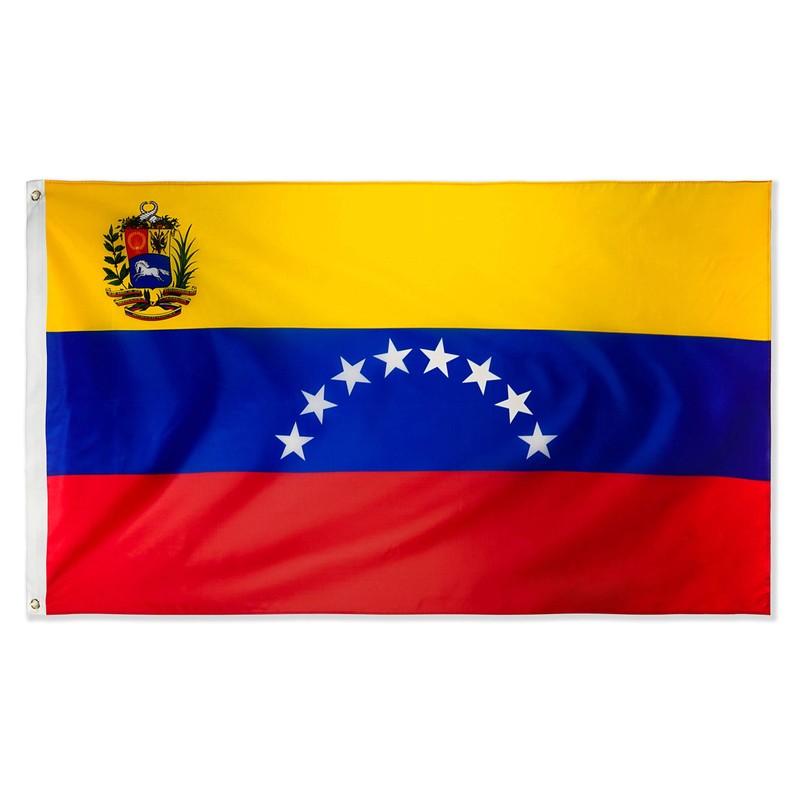 DANF Venezuela Flag 3x5 Ft 8 Stars Thick Polyester, Fade