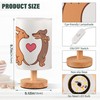 YYZZH Table Lamp Dachshund Love Heart Wiener Dog Valentines Nightstand