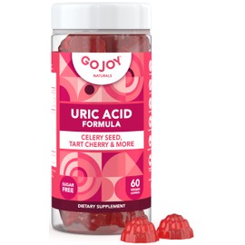 GOJOY NATURALS Uric Acid Support Formula for Adults - Tart Cherry Gummies with Celery Seed Extract - for Men and Women's Joints Kidneys and More - Soy & Sugar Free