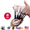 rainbow 8Pcs Set Silicone Makeup Brush Set Hypoallergenic Brush Flawless