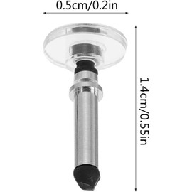 12 Pcs Silver Universal Replacement Stylus Pen Tips Precision Round Shape Replaceable Stylus Universal Pen Disc Tips for Touch Screen Devices Daily Using Supplies Accessories