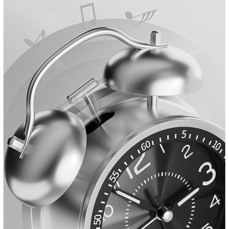 YYDS Buzzy Alarm Clock, Loud Alarm Clock, Analog, Loud Bell,