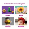 Mooaske 3 Pack Crochet Yarn with Crochet Hook - Worsted