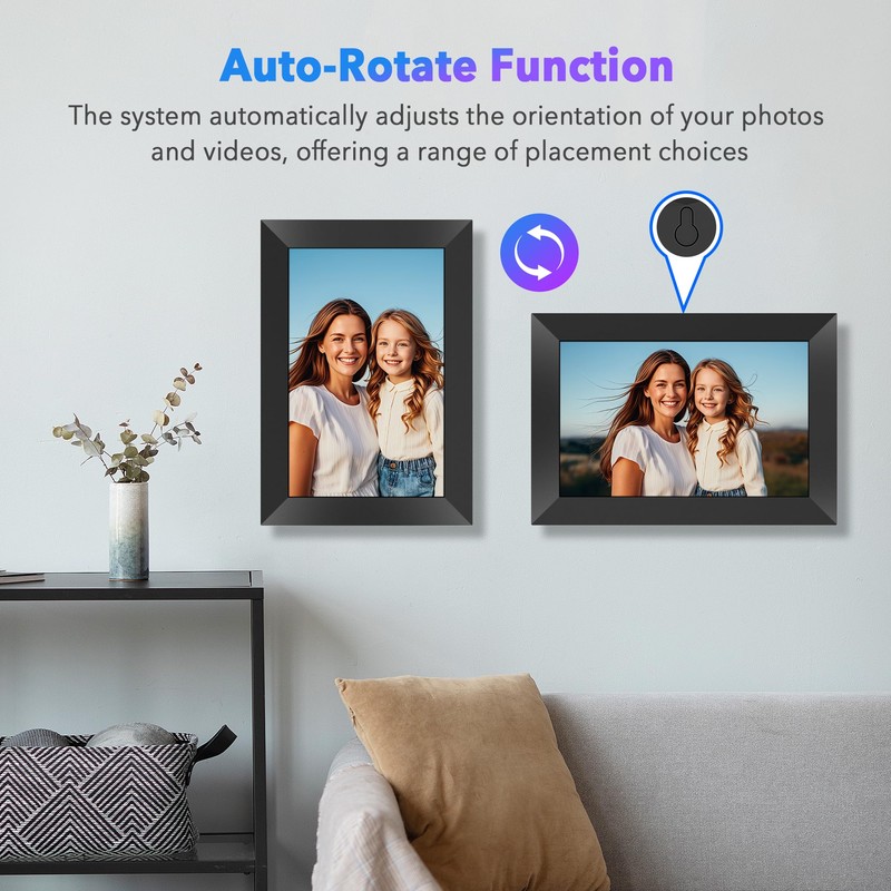 Uhale 10.1" Digital Picture Frame with 32GB Storage Support SD