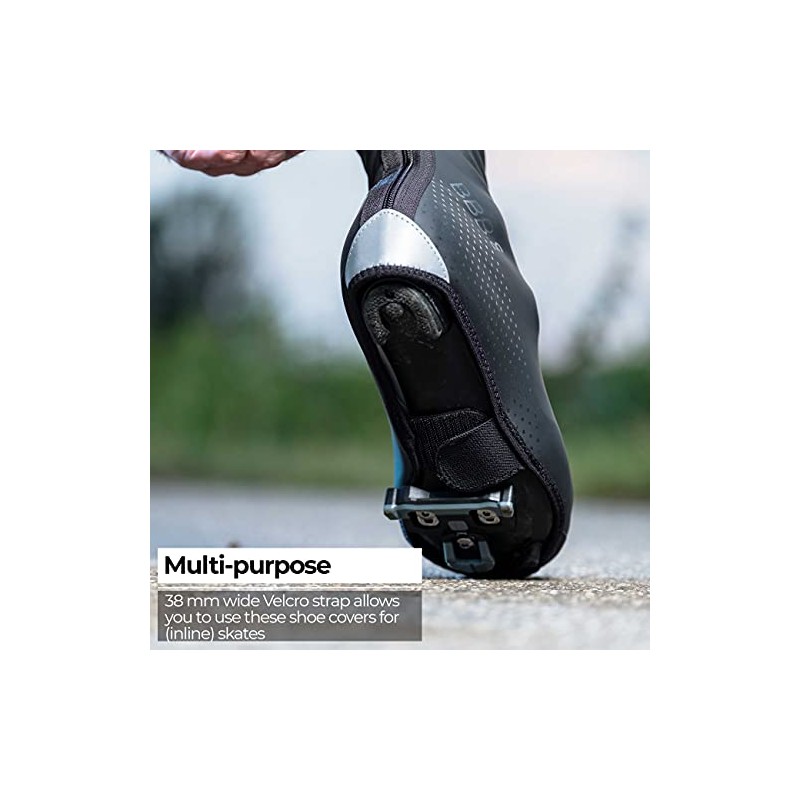 BBB Cycling Unisex's Shoe Covers WaterFlex 3.0, Black, 47/48