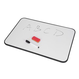 LONTG Small Magnetic Whiteboard Dry Wipe Board Hanging Message Board Notice Sign Board Double Side White Board With Eraser Pen For Home Office School Kids Literacy Numeracy Learning