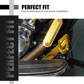 NICECNC Gold Back Rear Brake Pedals Rear Brake Levers Compatible with Harley Electra Glide Standard FLHT 2019-2022, Road Glide Special FLTRXS 2015-2023, Replacement for 50600067, See Fitment