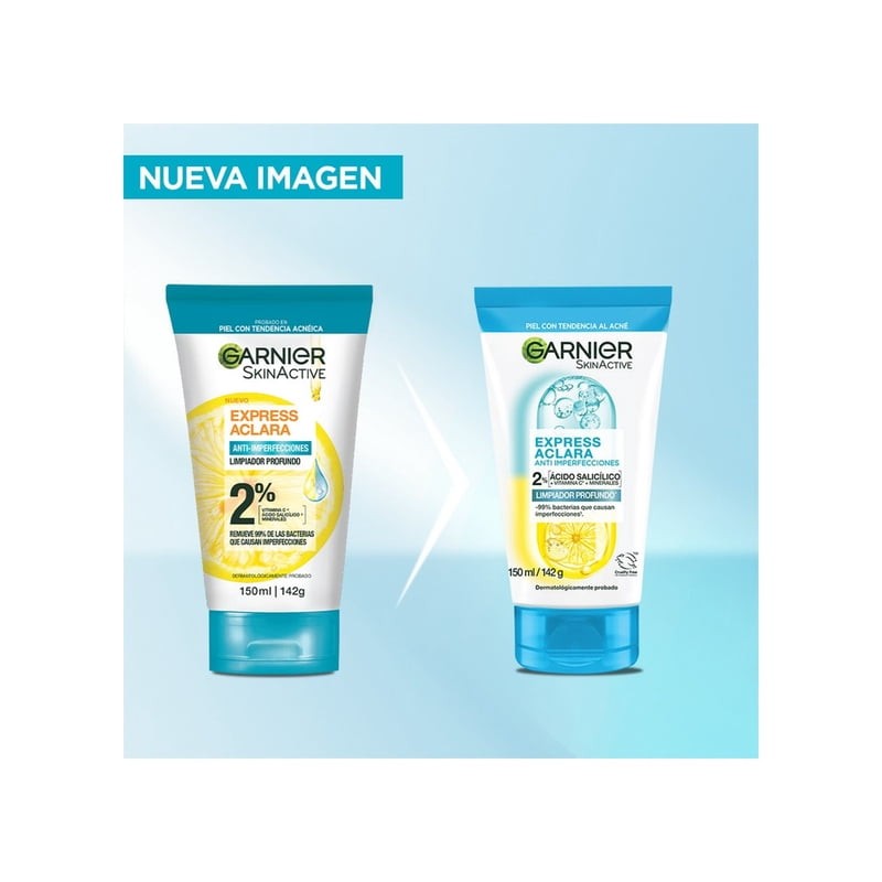 Microexfoliante Garnier skin active suave anti imperfecciones con ácido salicílico
