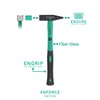 Large locksmith's Hammer 500 Grams with 2K fibreglass Handle from