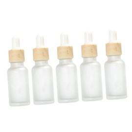 Baluue 1set Subpackaging Bottle Dropper Bottle Lab Sample Storage Jars Dispenser Liquid Aromatherapy Bottle Airbrush for Nails Cosmetics Bottle Essential Oil Roller Transparent 5pcs