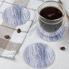 TIED RIBBONS Coasters for Drinks Set of 6 | Marble
