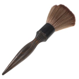 Mikinona Hair Brush Neck Duster Wooden Handle Barber Brush for Hair Styling Gentle Fiber Bristles for Shaving