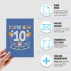 Funny 10th Birthday card for boy or girl with envelope