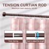 TEECK Shower Curtain Rod, 32-79 inch Adjustable Tension Spring, 1