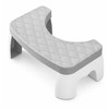 Waterproof Toilet Foot Stool, Compact Bathroom Squatting Stool with Non-Slip