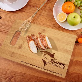Shark Coochie Charcuterie Board, Because No One Can Say Charcuterie Board for Meat and Cheese, Cheese Board, Cutting Board for Women, Christmas's Day Gift, Gift for Mom Grandma(Board C, 13''×9.5'')