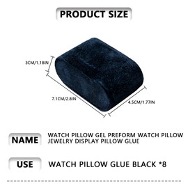PMELCXD Watch Cushion Jewellery Cushion, 8 Pieces Watch Cushions - Premium Watch Cushion, Jewellery Display, Organiser, Storage Cushion for Watches, Bracelets, Necklaces - High-Quality Flannel