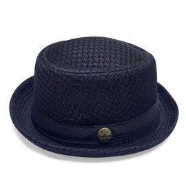 Frog Flag Pork Pie Hat, Concho, All Seasons, Breathable, Thermal, Adjustable Size, Casual, Mesh, Unisex, Hat, Gift, navy