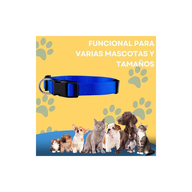Collar para Perro diseño cómodo Resistente y Ajustable. Collar para