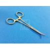 HTI AUTOCLAVABLE GOLD HANDLE PASSIVATED MOSQUITO HEMOSTAT LOCKING FORCEPS 5"