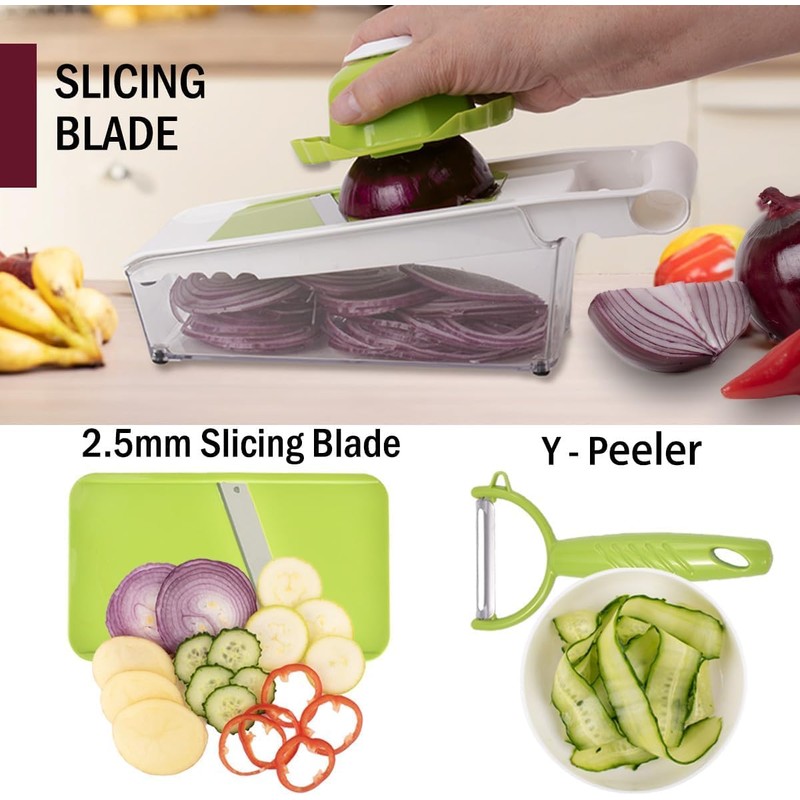Katleay 5 in 1 Vegetable Slicer Manual Vegetable Slicer with