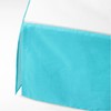 Bacati - Aztec Crib/Toddler Bed Skirt Dust Ruffle (Solid Aqua)