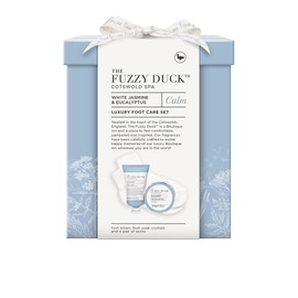 Baylis & Harding The Fuzzy Duck Cotswold Spa White Jasmine & Eucalyptus Calm Luxury Foot Care Gift Set - Vegan Friendly