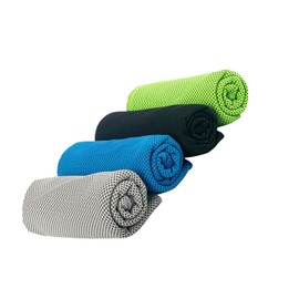 FUYUERO Cooling Towel Cooling Towel 4 Pack (30CM x 100CM) Always Cool Comfort, Heat Prevention, Antibacterial, Odor Resistant Clean, Cooling Towel for Neck and Face - Microfiber Soft Cooling Towel