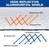PATIKIL Garage Door Insulation, 16"x10Ft Aluminum Reflective Bubble Foil Roll