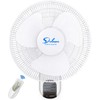 Simple Deluxe 16 Inch Wall Mount Fan with Remote Control,