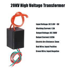 AEDIKO 2pcs DC 3.6V-6V to 20kv 20000v 1.5A Boost Step Up Power Module High Voltage Generator DC Transformer Converter Module