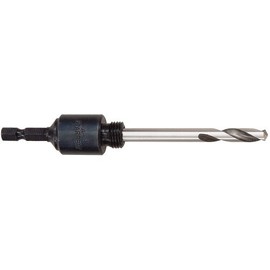Starrett A4E Hole Saws Arbor - 32-159mm Hex Shank Arbor Screw Thread with 13mm Longer High-Speed Steel Pilot Drill - Quick Change Mandrel