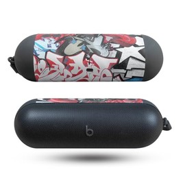 Glossy Glitter Speaker Skin Compatible with Beats Pill (2024) - Graffiti Mash Up - Premium 3M Vinyl Protective Wrap Decal Cover - Easy to Apply | Crafted in The USA by MightySkins