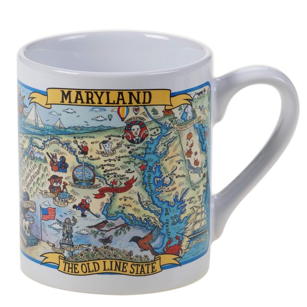 Certified International Maryland Souvenir 20 oz. Jumbo Mug, Set of