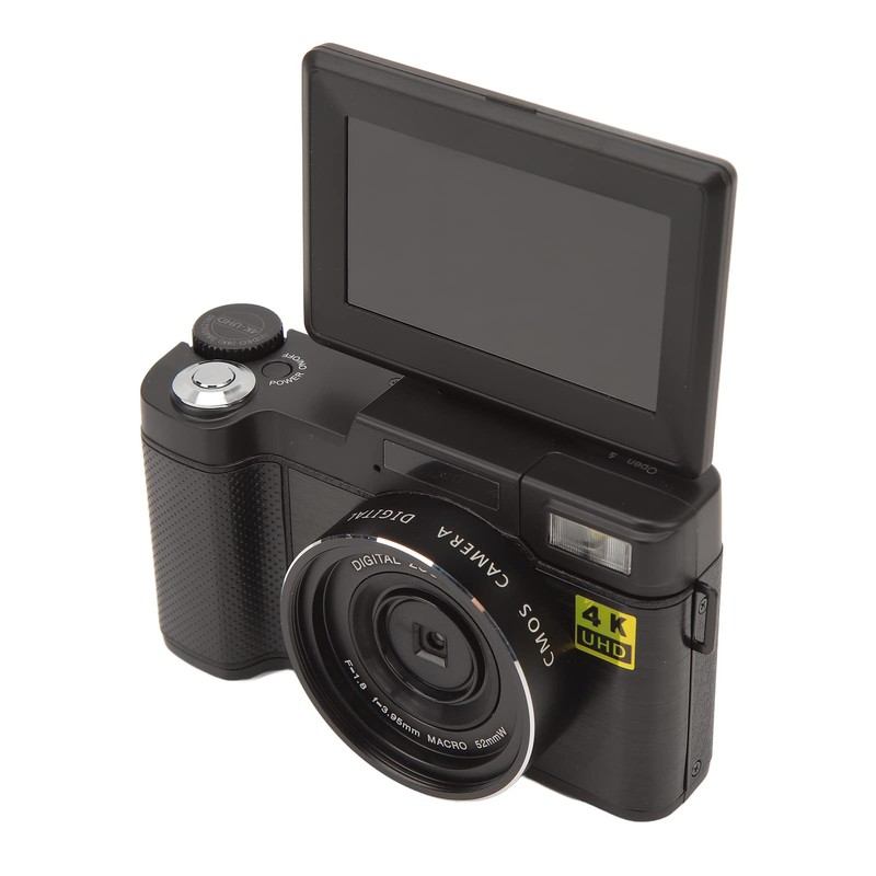 48MP Vlogging Camera, 3.2 Inch IPS Display Screen Flip Screen